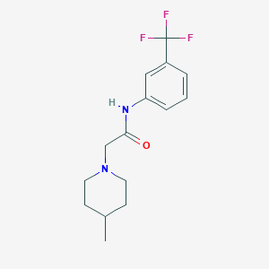 2-(4-methyl-1-piperidinyl)-N-[3-(trifluoromethyl)phenyl]acetamide