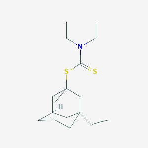 molecular formula C17H29NS2 B5198463 3-ethyl-1-adamantyl diethyldithiocarbamate 