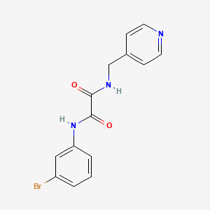 molecular formula C14H12BrN3O2 B5198492 N-(3-bromophenyl)-N'-(4-pyridinylmethyl)ethanediamide 