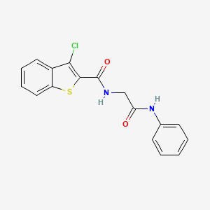 N-(2-anilino-2-oxoethyl)-3-chloro-1-benzothiophene-2-carboxamide