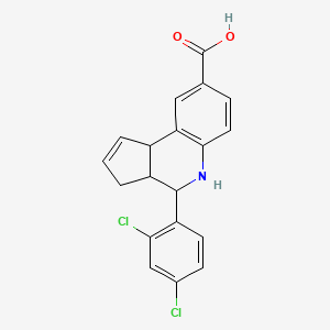 molecular formula C19H15Cl2NO2 B5198535 4-(2,4-dichlorophenyl)-3a,4,5,9b-tetrahydro-3H-cyclopenta[c]quinoline-8-carboxylic acid 