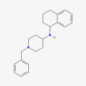 molecular formula C22H28N2 B5198586 1-benzyl-N-(1,2,3,4-tetrahydro-1-naphthalenyl)-4-piperidinamine 