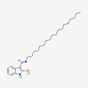 molecular formula C27H44N2O B5198608 3-[(octadecylamino)methylene]-1,3-dihydro-2H-indol-2-one 