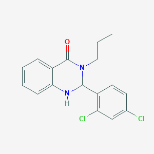 molecular formula C17H16Cl2N2O B5198618 2-(2,4-dichlorophenyl)-3-propyl-2,3-dihydro-4(1H)-quinazolinone 