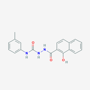 molecular formula C19H17N3O3 B5198637 2-(1-hydroxy-2-naphthoyl)-N-(3-methylphenyl)hydrazinecarboxamide 