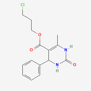 3-chloropropyl 6-methyl-2-oxo-4-phenyl-1,2,3,4-tetrahydro-5-pyrimidinecarboxylate