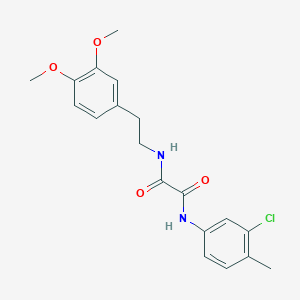 molecular formula C19H21ClN2O4 B5198654 N-(3-chloro-4-methylphenyl)-N'-[2-(3,4-dimethoxyphenyl)ethyl]ethanediamide 