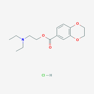 2-(diethylamino)ethyl 2,3-dihydro-1,4-benzodioxine-6-carboxylate hydrochloride