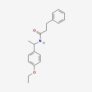 N-[1-(4-ethoxyphenyl)ethyl]-3-phenylpropanamide