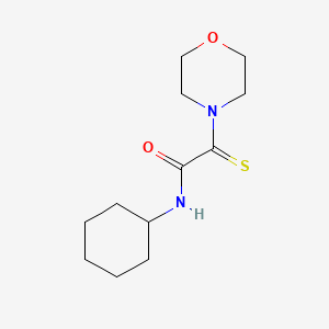 molecular formula C12H20N2O2S B5198675 N-cyclohexyl-2-(4-morpholinyl)-2-thioxoacetamide 
