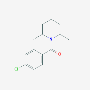 molecular formula C14H18ClNO B5198688 1-(4-chlorobenzoyl)-2,6-dimethylpiperidine 