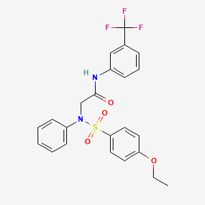 N~2~-[(4-ethoxyphenyl)sulfonyl]-N~2~-phenyl-N~1~-[3-(trifluoromethyl)phenyl]glycinamide