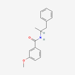 molecular formula C17H19NO2 B5198712 3-methoxy-N-(1-methyl-2-phenylethyl)benzamide 