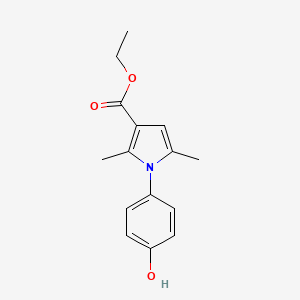 molecular formula C15H17NO3 B5198737 ethyl 1-(4-hydroxyphenyl)-2,5-dimethyl-1H-pyrrole-3-carboxylate CAS No. 876294-67-6