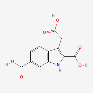 3-(carboxymethyl)-1H-indole-2,6-dicarboxylic acid