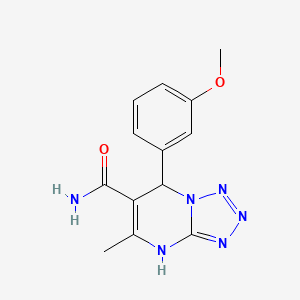 7-(3-methoxyphenyl)-5-methyl-4,7-dihydrotetrazolo[1,5-a]pyrimidine-6-carboxamide