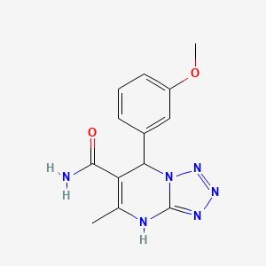 molecular formula C13H14N6O2 B5198749 7-(3-methoxyphenyl)-5-methyl-4,7-dihydrotetrazolo[1,5-a]pyrimidine-6-carboxamide 