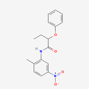 molecular formula C17H18N2O4 B5198771 N-(2-methyl-5-nitrophenyl)-2-phenoxybutanamide 