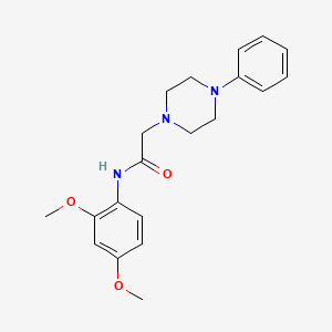 molecular formula C20H25N3O3 B5198793 N-(2,4-dimethoxyphenyl)-2-(4-phenyl-1-piperazinyl)acetamide 