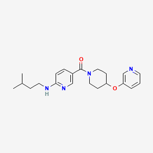 N-(3-methylbutyl)-5-{[4-(3-pyridinyloxy)-1-piperidinyl]carbonyl}-2-pyridinamine