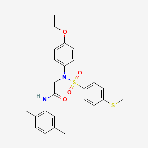 N~1~-(2,5-dimethylphenyl)-N~2~-(4-ethoxyphenyl)-N~2~-{[4-(methylthio)phenyl]sulfonyl}glycinamide