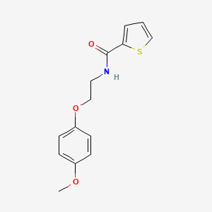 molecular formula C14H15NO3S B5198838 N-[2-(4-methoxyphenoxy)ethyl]-2-thiophenecarboxamide 
