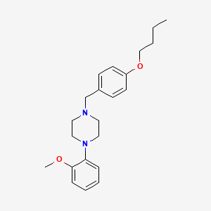 1-(4-butoxybenzyl)-4-(2-methoxyphenyl)piperazine