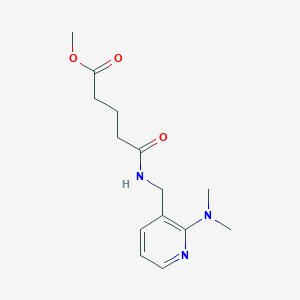 molecular formula C14H21N3O3 B5198845 methyl 5-({[2-(dimethylamino)-3-pyridinyl]methyl}amino)-5-oxopentanoate 