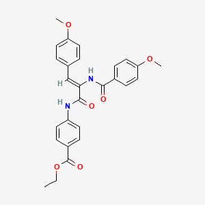 ethyl 4-{[2-[(4-methoxybenzoyl)amino]-3-(4-methoxyphenyl)acryloyl]amino}benzoate