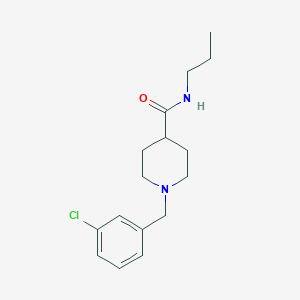 1-(3-chlorobenzyl)-N-propyl-4-piperidinecarboxamide