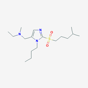 molecular formula C17H33N3O2S B5198920 ({1-butyl-2-[(4-methylpentyl)sulfonyl]-1H-imidazol-5-yl}methyl)ethyl(methyl)amine 