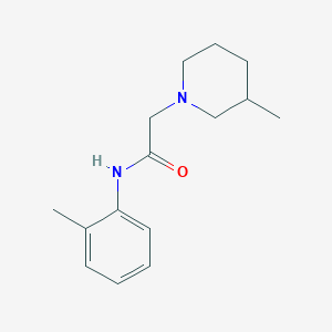 N-(2-methylphenyl)-2-(3-methyl-1-piperidinyl)acetamide