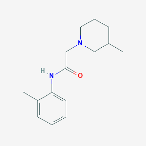 molecular formula C15H22N2O B5198926 N-(2-methylphenyl)-2-(3-methyl-1-piperidinyl)acetamide 