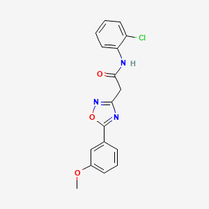 N-(2-chlorophenyl)-2-[5-(3-methoxyphenyl)-1,2,4-oxadiazol-3-yl]acetamide
