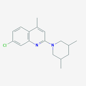 7-chloro-2-(3,5-dimethyl-1-piperidinyl)-4-methylquinoline