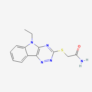 2-[(5-ethyl-5H-[1,2,4]triazino[5,6-b]indol-3-yl)thio]acetamide