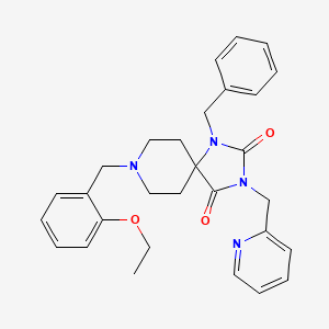 1-benzyl-8-(2-ethoxybenzyl)-3-(2-pyridinylmethyl)-1,3,8-triazaspiro[4.5]decane-2,4-dione