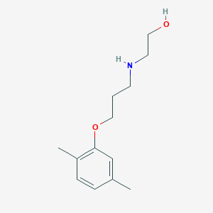molecular formula C13H21NO2 B5199012 2-{[3-(2,5-dimethylphenoxy)propyl]amino}ethanol 