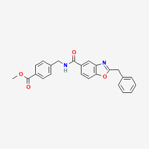 molecular formula C24H20N2O4 B5199023 methyl 4-({[(2-benzyl-1,3-benzoxazol-5-yl)carbonyl]amino}methyl)benzoate 