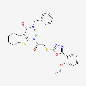 N-benzyl-2-[({[5-(2-ethoxyphenyl)-1,3,4-oxadiazol-2-yl]thio}acetyl)amino]-4,5,6,7-tetrahydro-1-benzothiophene-3-carboxamide