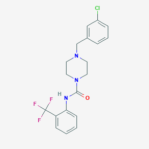 4-(3-chlorobenzyl)-N-[2-(trifluoromethyl)phenyl]-1-piperazinecarboxamide