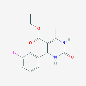 ethyl 4-(3-iodophenyl)-6-methyl-2-oxo-1,2,3,4-tetrahydro-5-pyrimidinecarboxylate