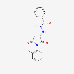 N'-[1-(2,4-dimethylphenyl)-2,5-dioxo-3-pyrrolidinyl]benzohydrazide