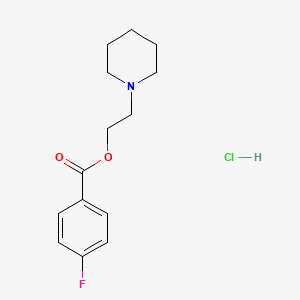 2-(1-piperidinyl)ethyl 4-fluorobenzoate hydrochloride