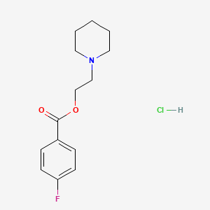 molecular formula C14H19ClFNO2 B5199121 2-(1-piperidinyl)ethyl 4-fluorobenzoate hydrochloride 