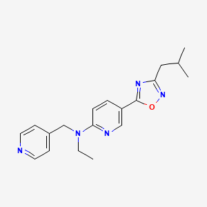 N-ethyl-5-(3-isobutyl-1,2,4-oxadiazol-5-yl)-N-(4-pyridinylmethyl)-2-pyridinamine