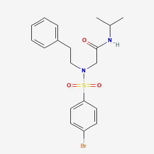 N~2~-[(4-bromophenyl)sulfonyl]-N~1~-isopropyl-N~2~-(2-phenylethyl)glycinamide