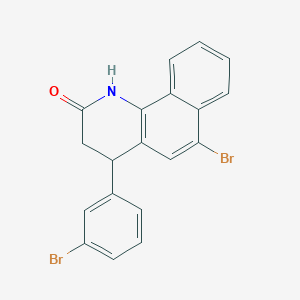 6-bromo-4-(3-bromophenyl)-3,4-dihydrobenzo[h]quinolin-2(1H)-one