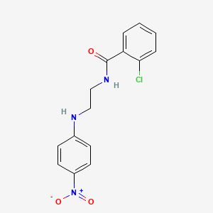 B5199143 2-chloro-N-{2-[(4-nitrophenyl)amino]ethyl}benzamide CAS No. 5612-76-0
