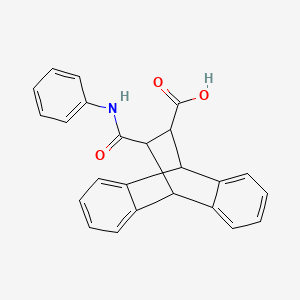 16-(anilinocarbonyl)tetracyclo[6.6.2.0~2,7~.0~9,14~]hexadeca-2,4,6,9,11,13-hexaene-15-carboxylic acid